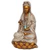 Design Toscano Goddess Guan Yin Seated on a Lotus Statue EU1017